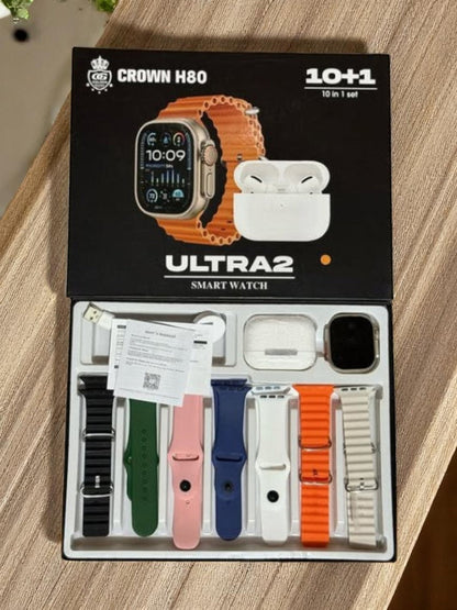 Premium Smart Watch with TWS Earbuds