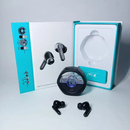 5.3 Wireless ENC Earbuds with Transparent Charging Case