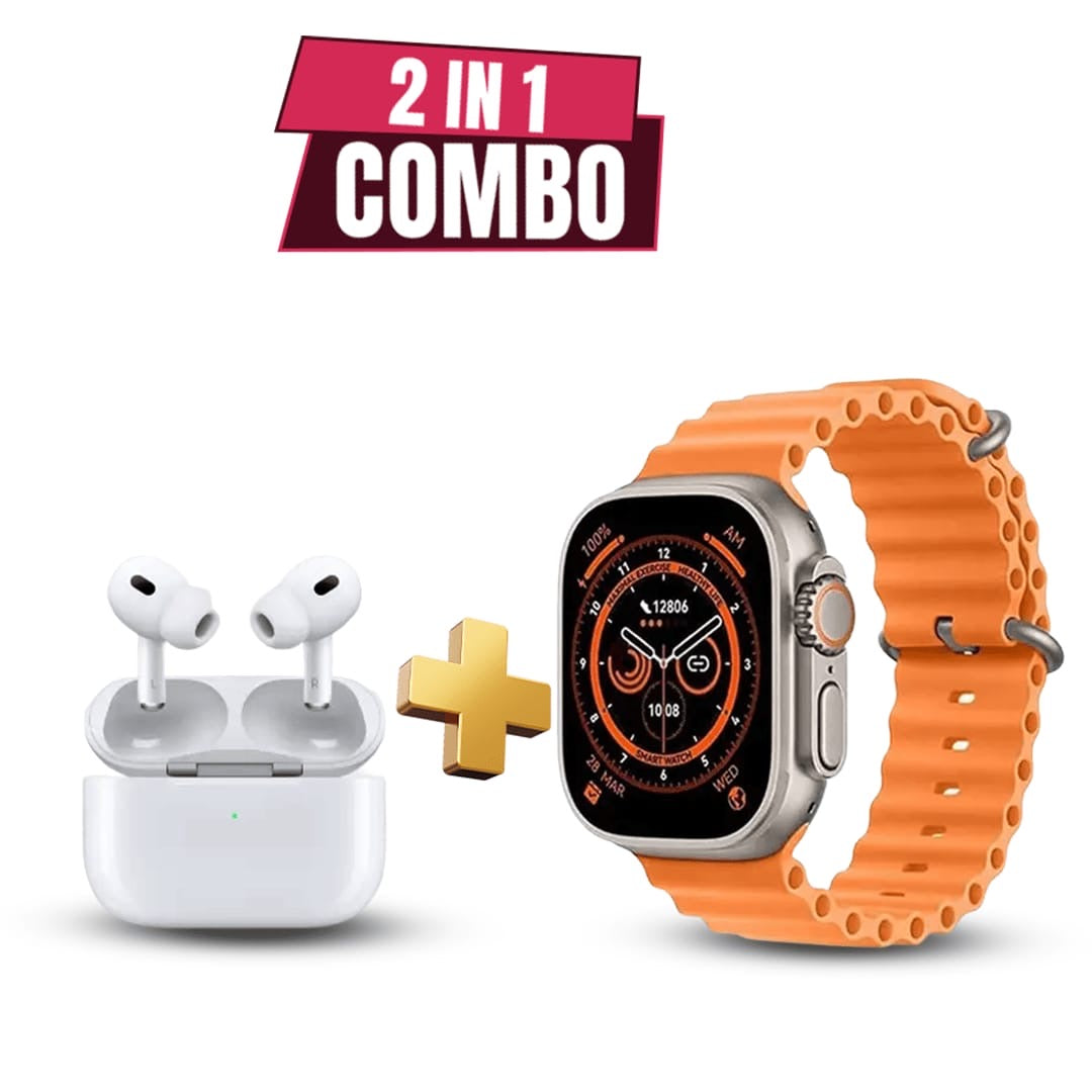 Premium Smart Watch with TWS Earbuds